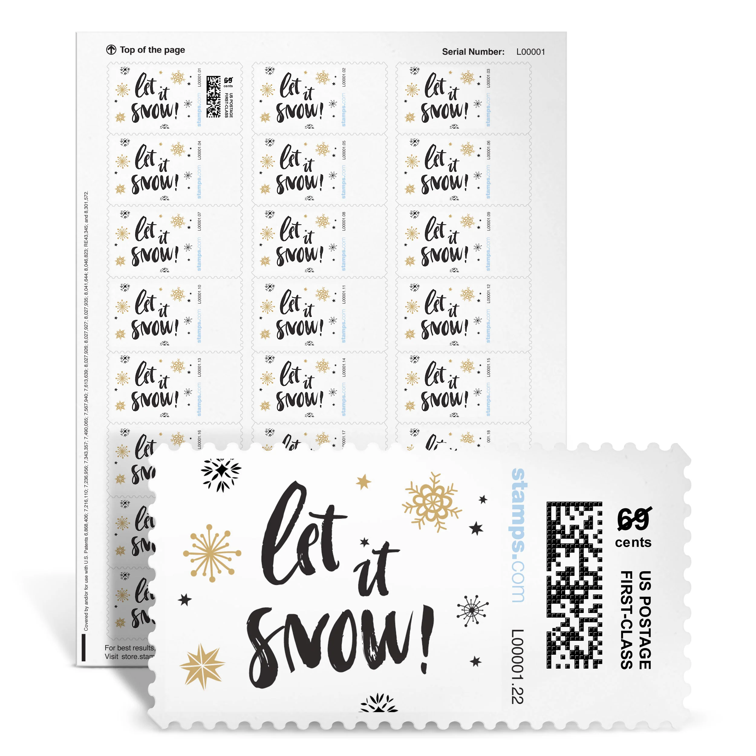 Sparkle Snow NetStamps